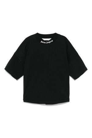tshirt in cotone nero PALM ANGELS KIDS | PBAA002C99JER0021003